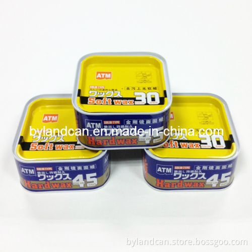 Square Tin Box for Packaging 320g Car Wax